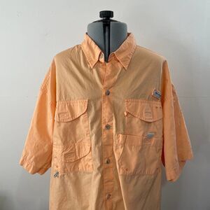 Columbia PFG Short Sleeve Vented Fishing Outdoor Shirt Size Large